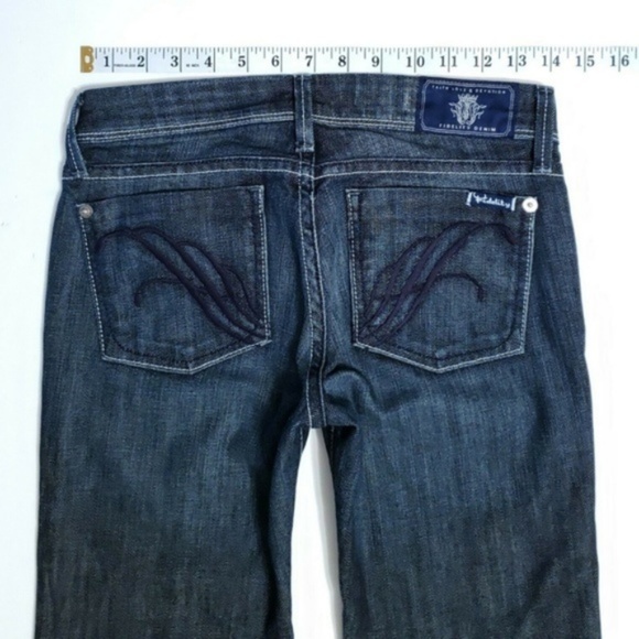 Fidelity LOTUS BOOT CUT Low Rise Dark Jeans 25 32 - Picture 1 of 8